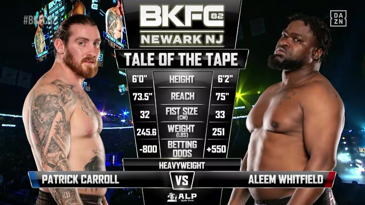 BKFC 82 - Pat Carroll vs Aleem Whitfield - October 4, 2025