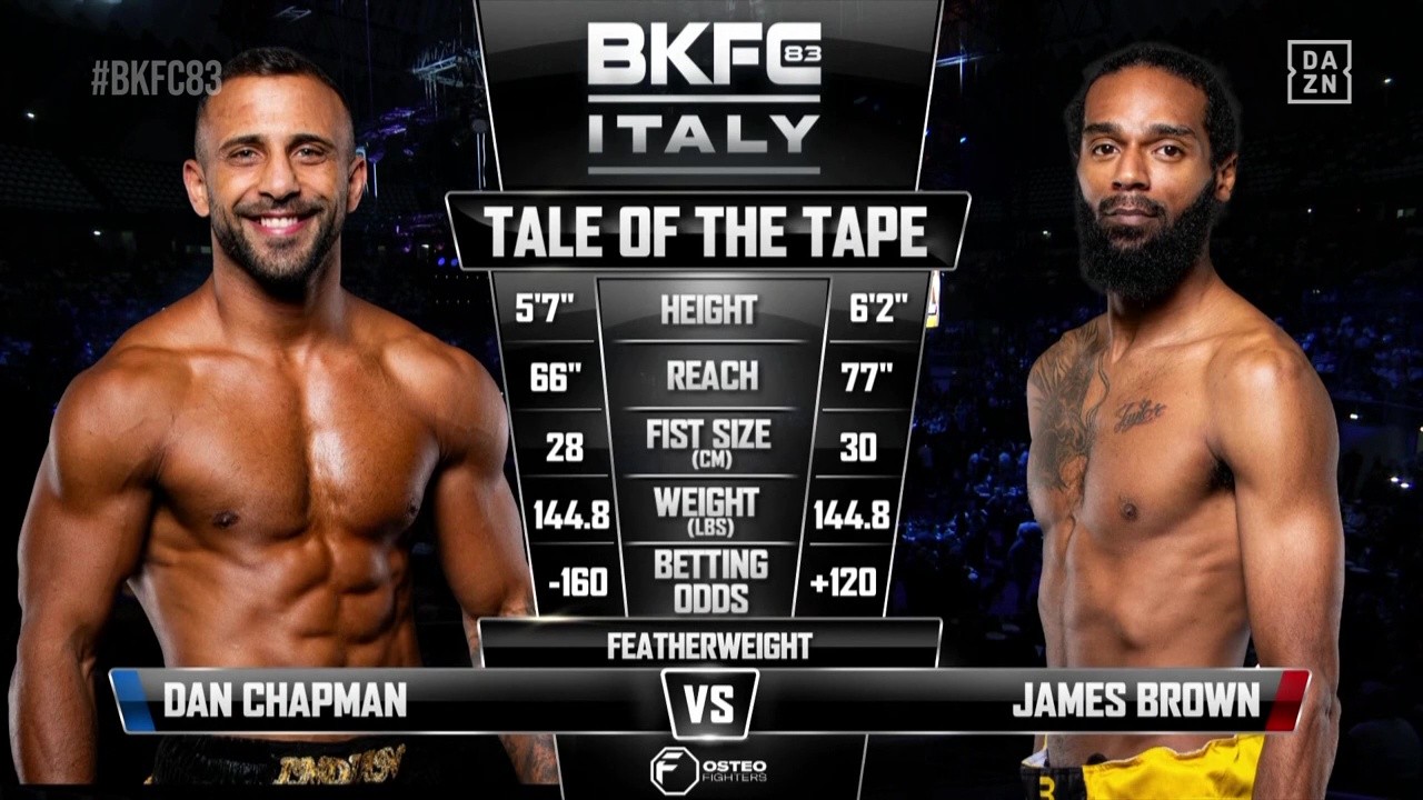 BKFC 83 - James Brown vs Dan Chapman - October 25, 2025