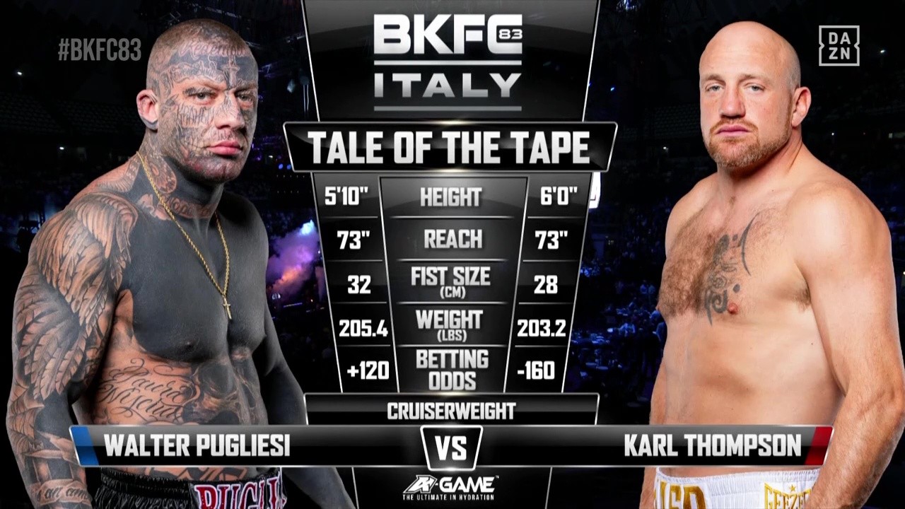BKFC 83 - Walter Pugliesi vs Karl Thompson - October 25, 2025