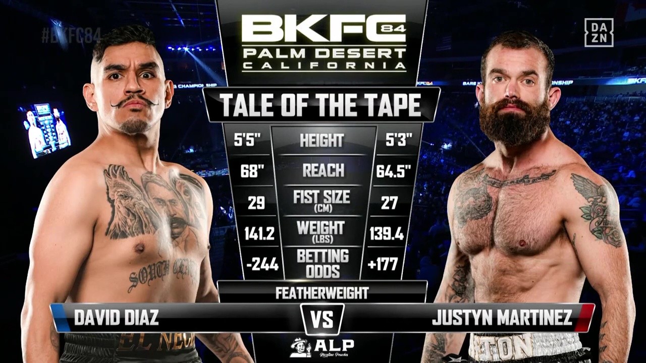 BKFC 84 - David Diaz vs Justyn Martinez - November 15, 2025