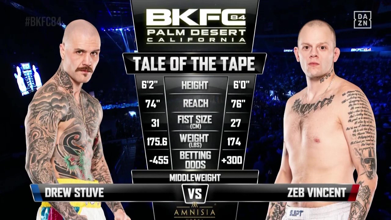 BKFC 84 - Drew Stuve vs Zeb Vincent - November 15, 2025