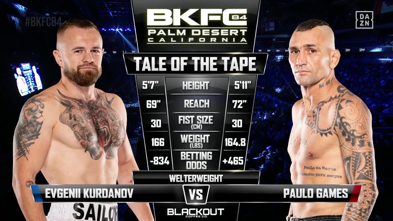 BKFC 84 - Paulo Machado vs Evgeny Kurdanov - November 15, 2025