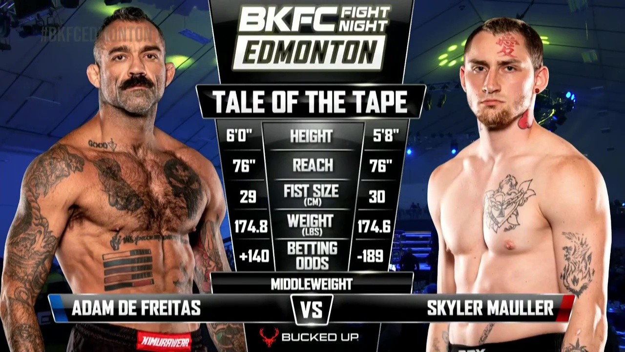 BKFC Fight Night - Adam De Freitas vs Skyler Mauller - August 9, 2025