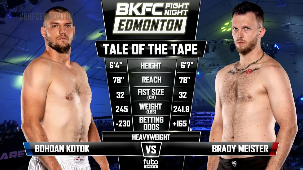 BKFC Fight Night - Bohdan Kotok vs Brady Meister - August 9, 2025