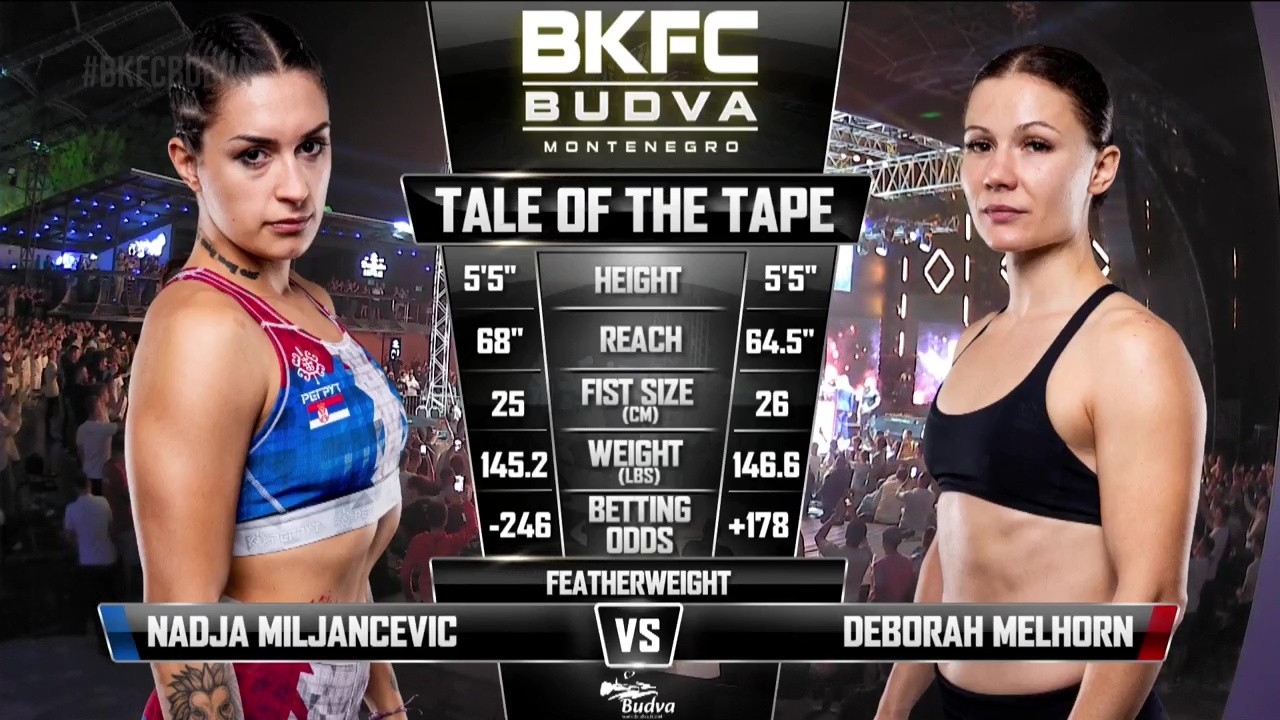 BKFC Fight Night - Deborah Melhorn vs Nadja Milijancevic - August 30, 2025