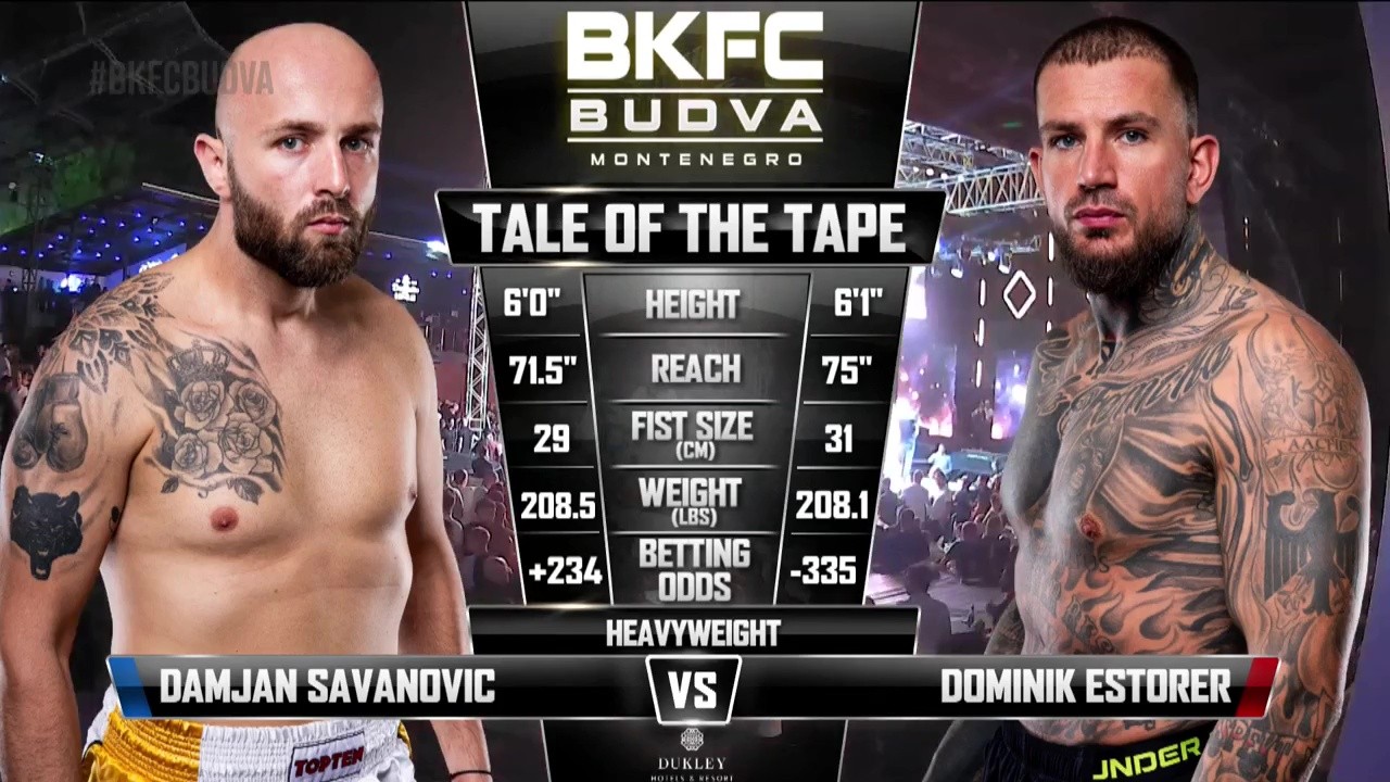 BKFC Fight Night - Dominik Estorer vs Damjan Savanović - August 30, 2025