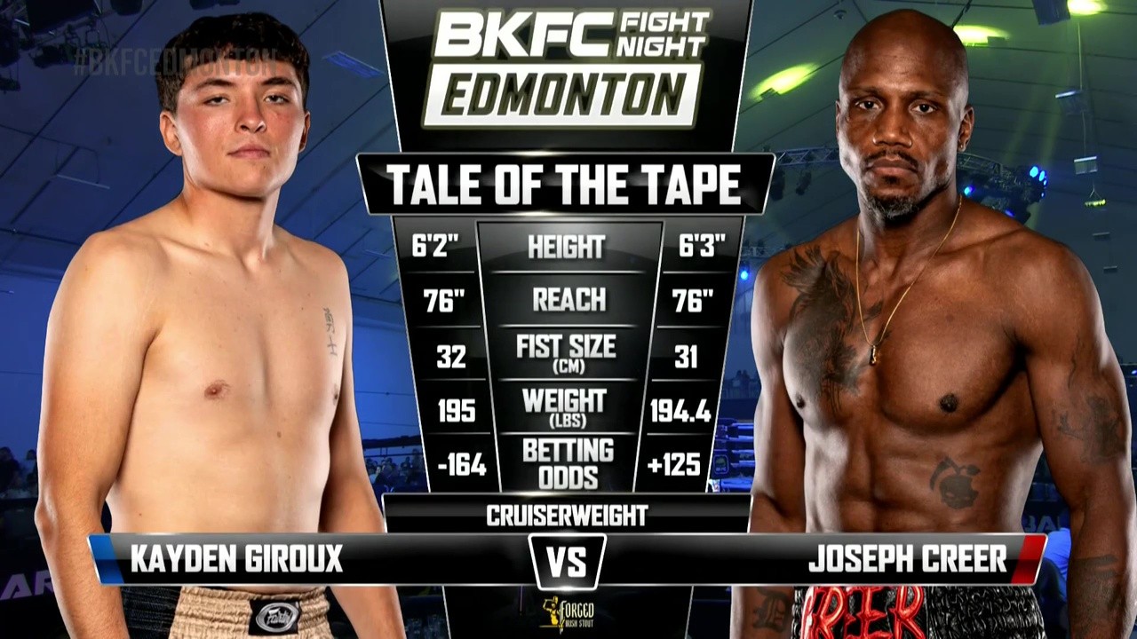 BKFC Fight Night - Joseph Creer vs Kayden Giroux - August 9, 2025