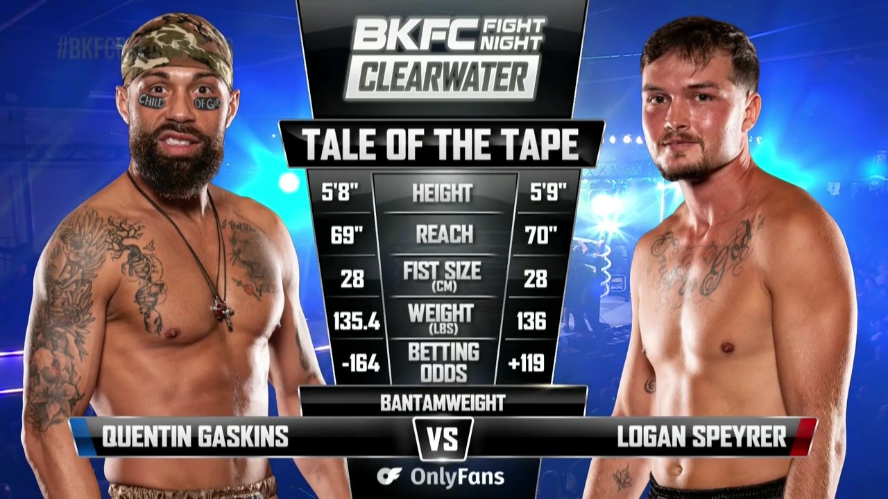 BKFC Fight Night - Logan Speyrer vs Quentin Gaskin - May 2, 2025