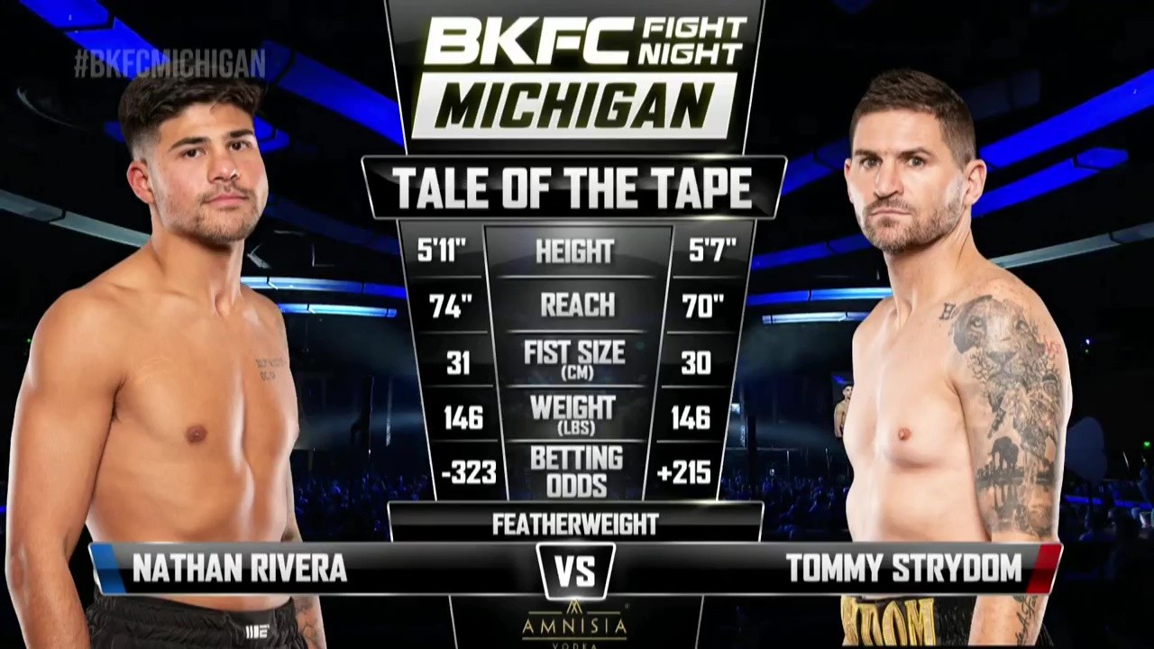 BKFC Fight Night - Nathan Rivera vs Tommy Strydom - November 1, 2025