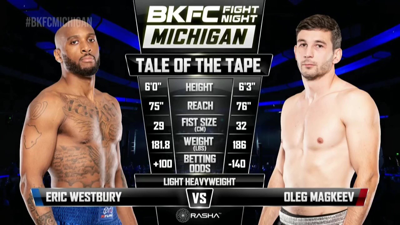 BKFC Fight Night - Oleg Magkeev vs Eric Westbury - November 1, 2025