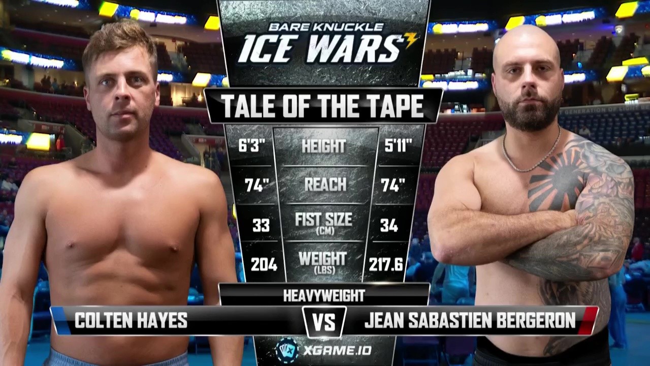 BKFC Ice Wars 3 - Colton Hayes vs J. Bergeron - October 10, 2025