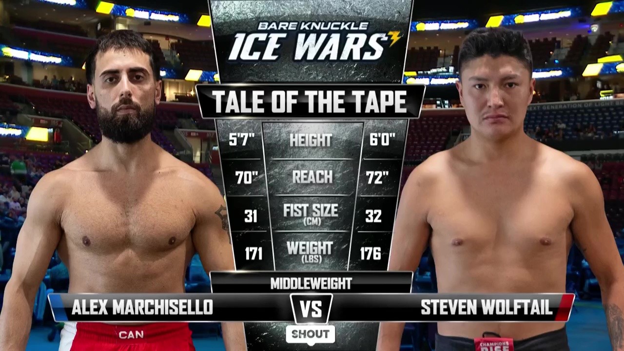 BKFC Ice Wars 3 - Steve Wolftail vs Alexander Marchisello - October 10, 2025
