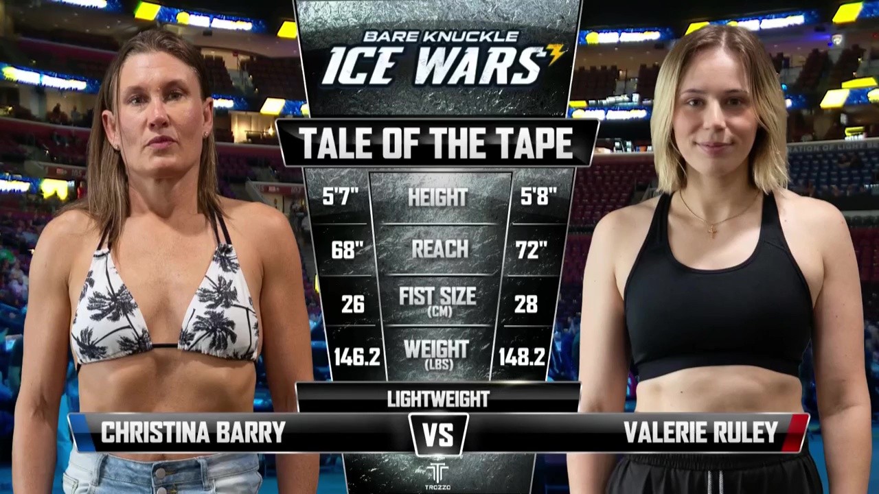 BKFC Ice Wars 3 - Valerie Ruley vs Christina Barry - October 10, 2025