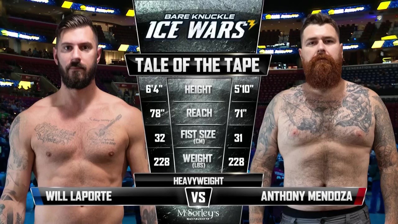 BKFC Ice Wars 3 - Will Laporte vs Anthony Mendoza - October 10, 2025