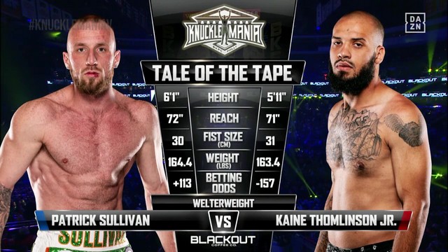 BKFC Knuckle Mania 5 - Kaine Tomlinson, Jr. vs Pat Sullivan - January 25, 2025