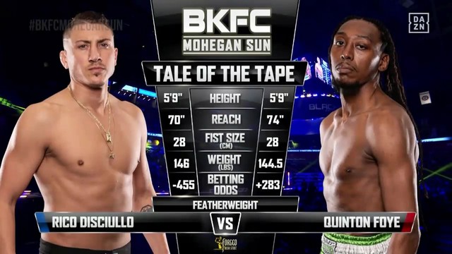 BKFC on DAZN 4 - Rico DiSciullo vs Anthony Foye - February 1, 2025