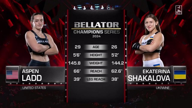 Bellator Champions Series - Aspen Ladd vs Ekaterina Shakalova - May 16, 2024