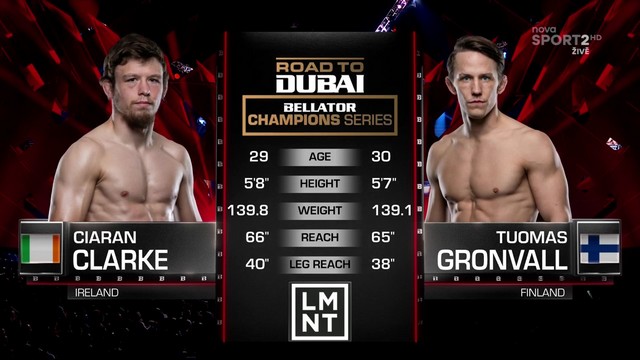 Bellator Champions Series - Ciaran Clarke vs Tuomas Grönvall - September 14, 2024