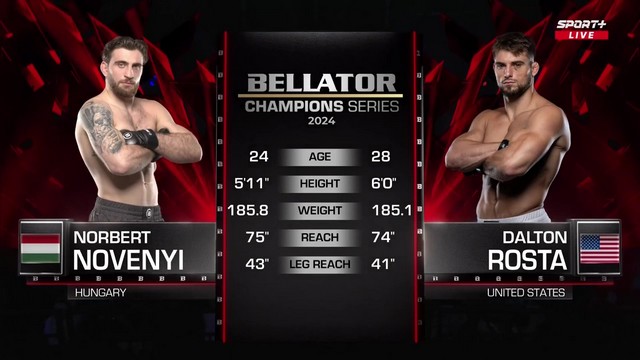 Bellator Champions Series - Dalton Rosta vs Norbert Novenyi Jr. - JUNE 22, 2024