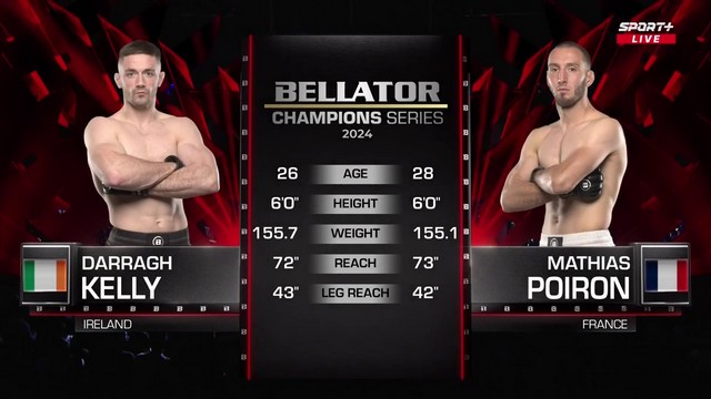 Bellator Champions Series - Darragh Kelly vs Mathias Poiron - JUNE 22, 2024