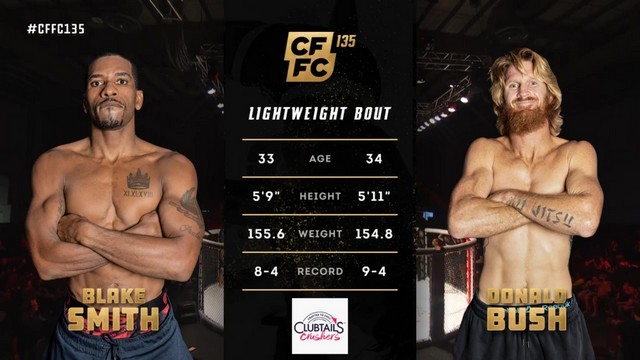 CFFC 135 - Blake Smith vs Donald Bush - September 21, 2024