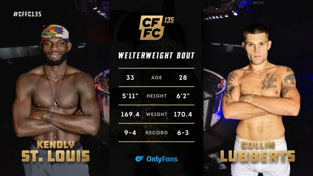 CFFC 135 - Kendly St. Louis vs Collin Lubberts - September 21, 2024