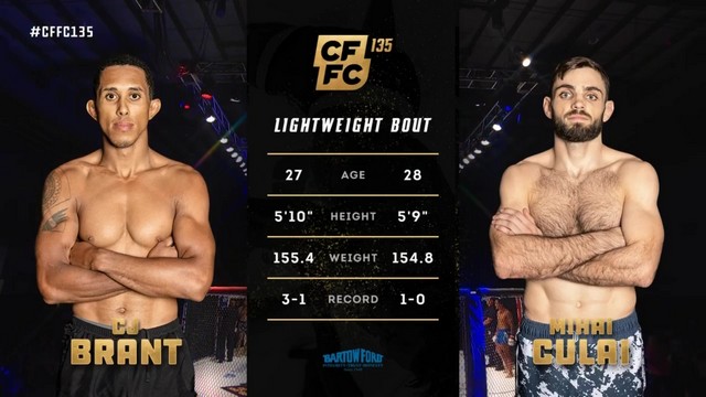 CFFC 135 - Mihai Culai vs CJ Brant - September 21, 2024