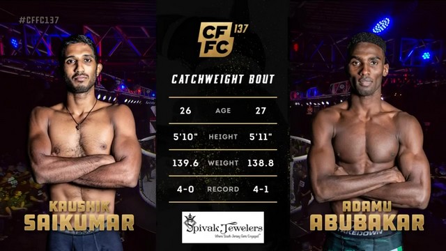 CFFC 137 - Adamu Isah vs Kaushik Saikumar - October 18, 2024