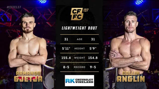 CFFC 137 - Armando Gjetja vs Collin Anglin - October 18, 2024