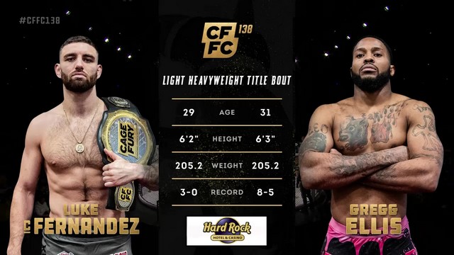 CFFC 138 - Luke Fernandez vs Gregg Ellis - December 13, 2024