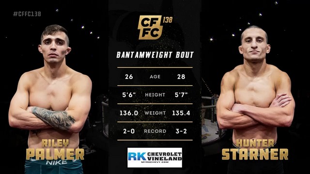 CFFC 138 - Riley Palmer vs Hunter Starner - December 13, 2024