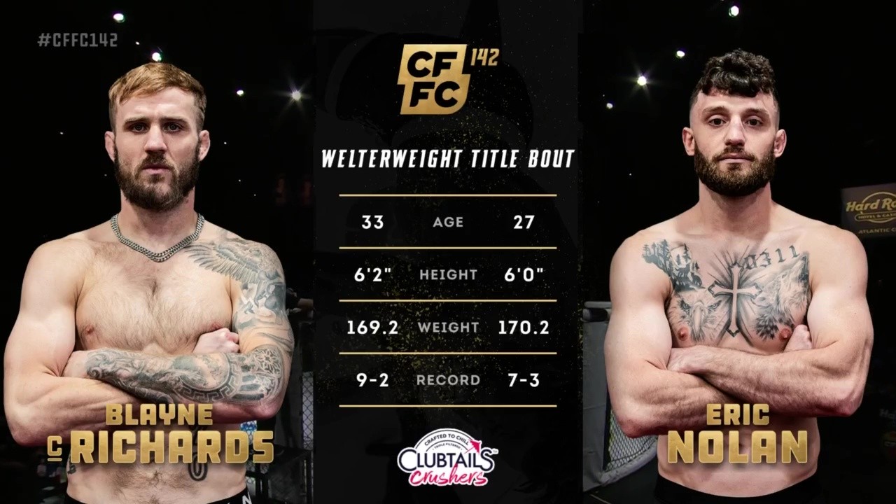 CFFC 142 - Eric Nolan vs Blayne Richards - May 24, 2025