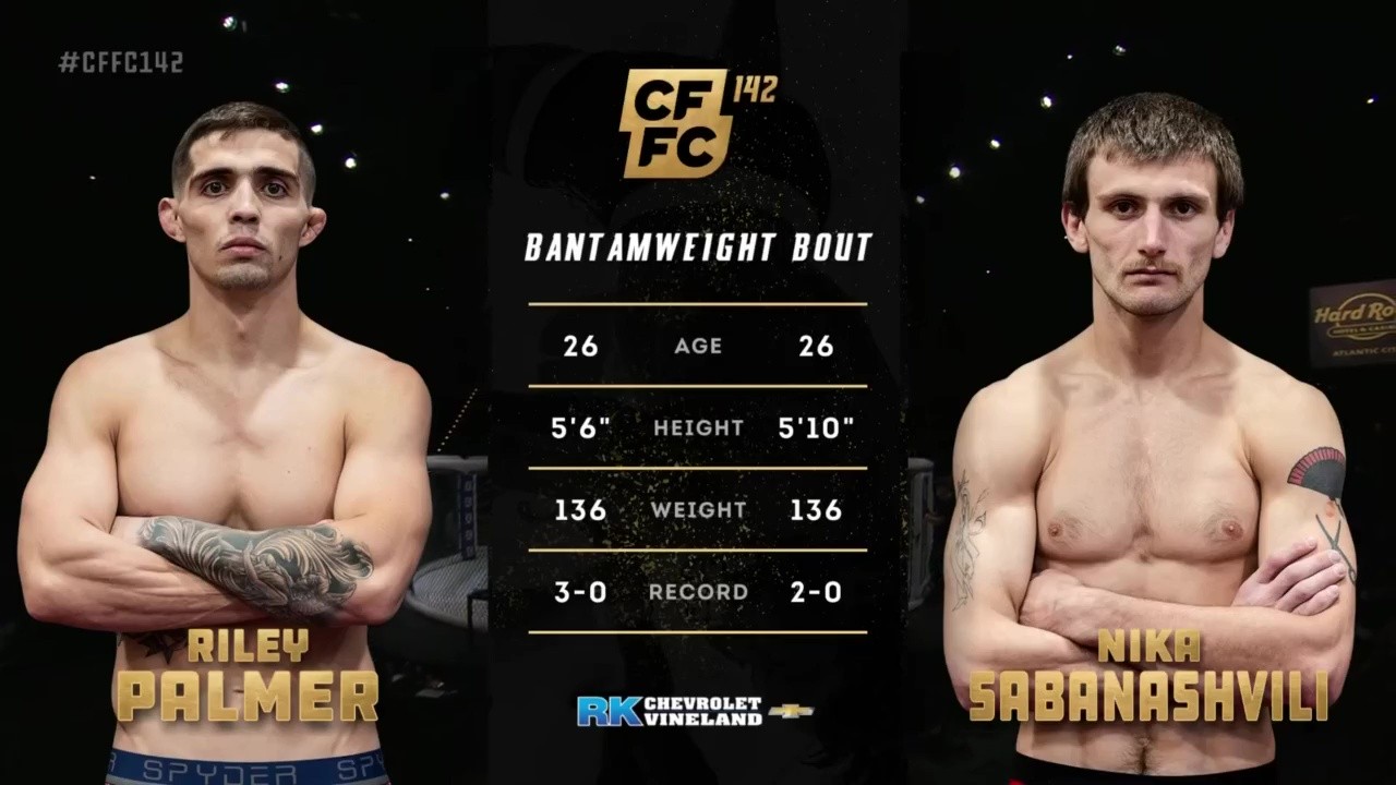CFFC 142 - Riley Palmer vs Nika Sabanashvili - May 24, 2025