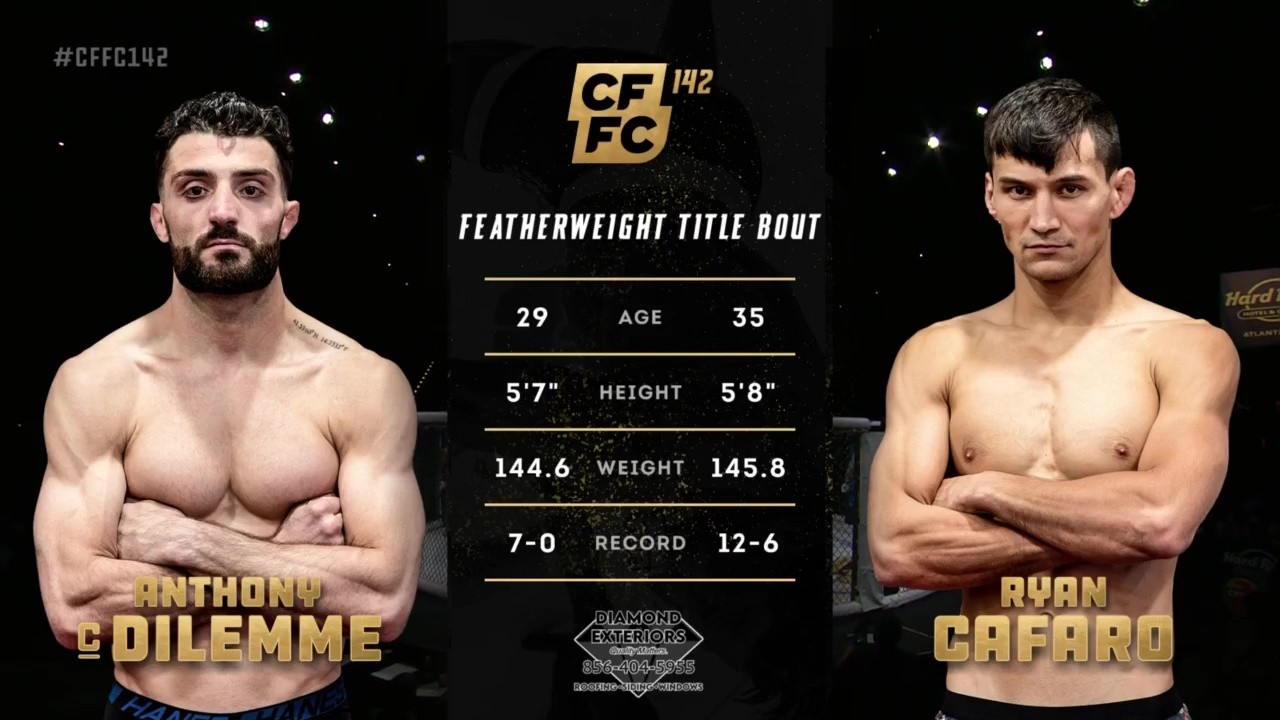 CFFC 142 - Ryan Cafaro vs Anthony Dilemme - May 24, 2025