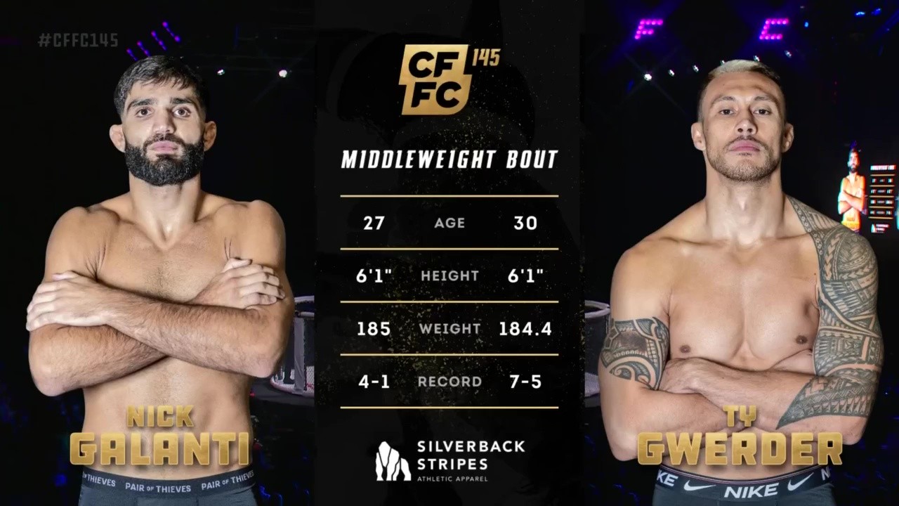 CFFC 145 - Nick Galanti vs Ty Gwerder - August 30, 2025