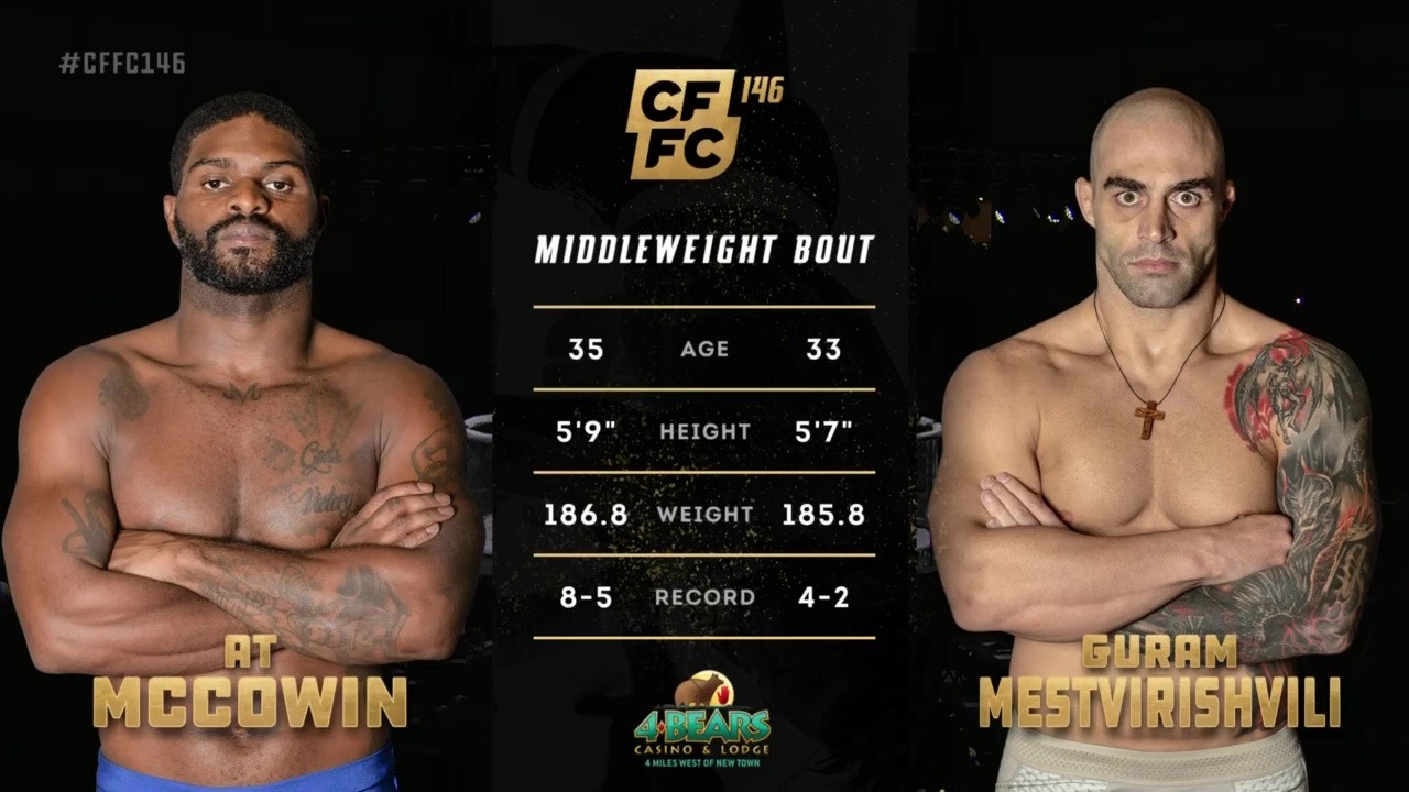 CFFC 146 - Guram Mestvirishvili vs AT McCowin - September 26, 2025