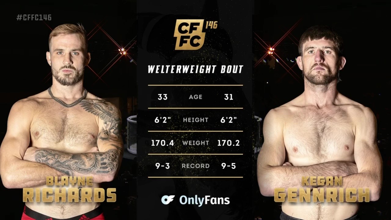 CFFC 146 - Kegan Gennrich vs Blayne Richards - September 26, 2025