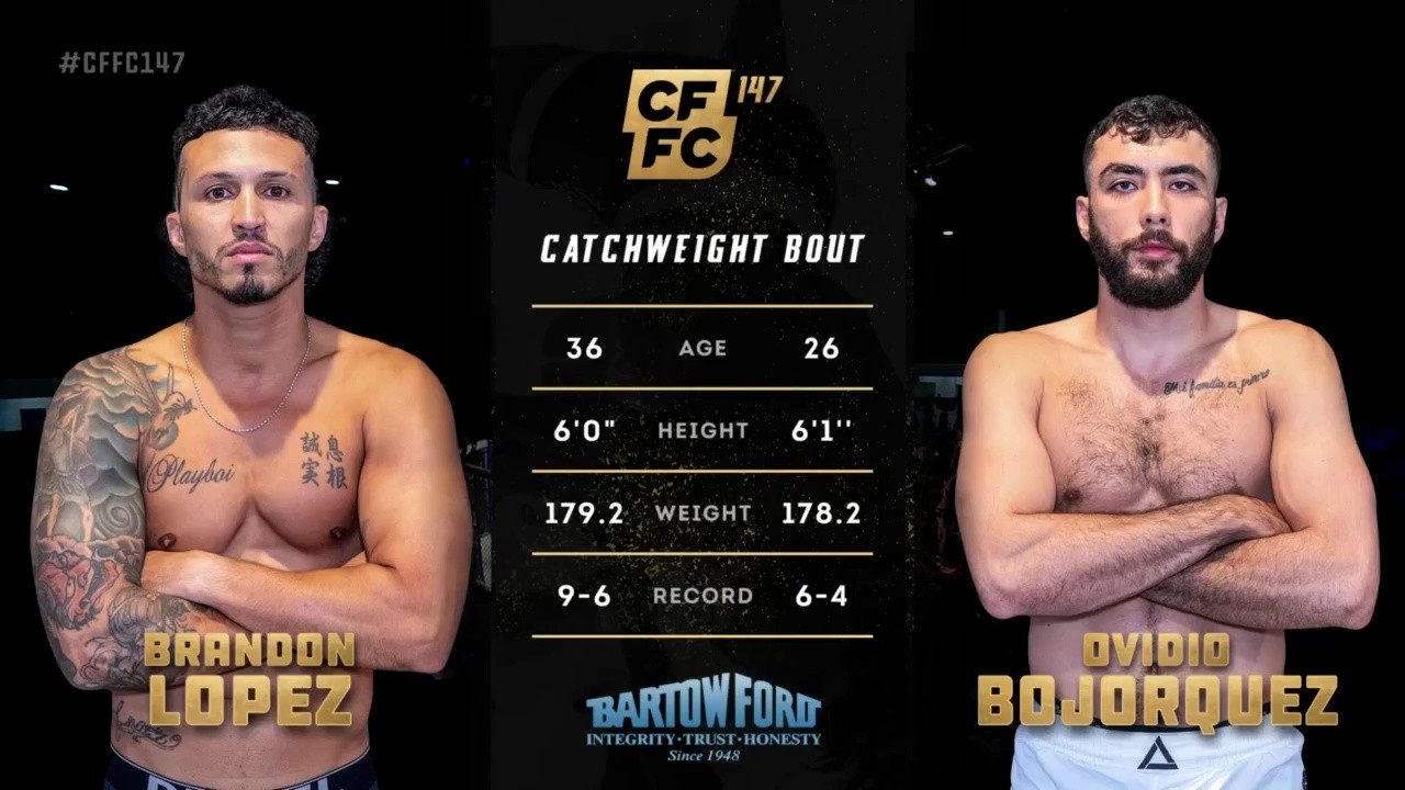 CFFC 147 - Ovidio Bojorquez vs Brandon Lopez - October 10, 2025
