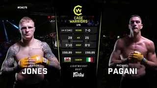 Cage Warriors 175 - Mason Jones vs Michael Pagani - July 24, 2024