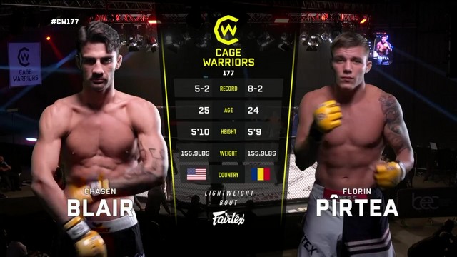 Cage Warriors 177 - Chasen Blair vs Florin Pîrtea - September 20, 2024