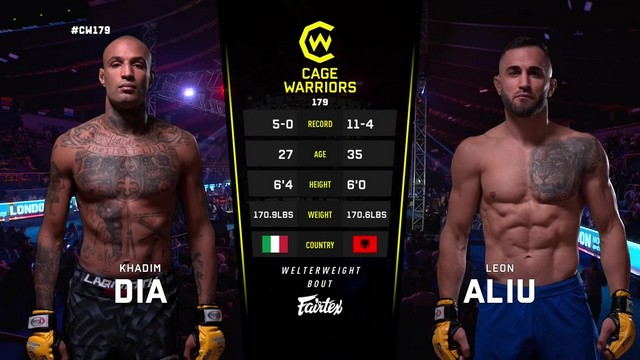 Cage Warriors 179 - Khadim Dia vs Leon Aliu - November 2, 2024