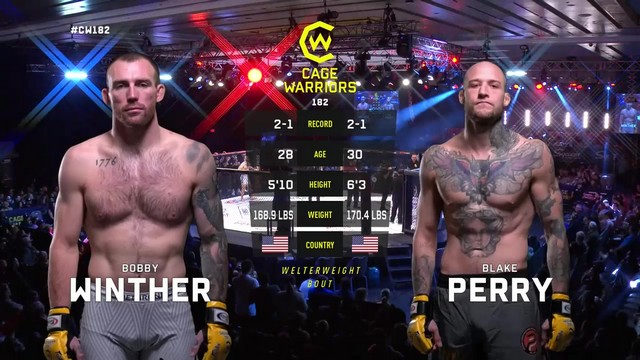 Cage Warriors 182 - Bobby Winther vs Blake Perry - December 13, 2024