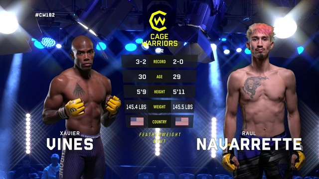 Cage Warriors 182 - Raul Navarrette vs Xavier Vines - December 13, 2024