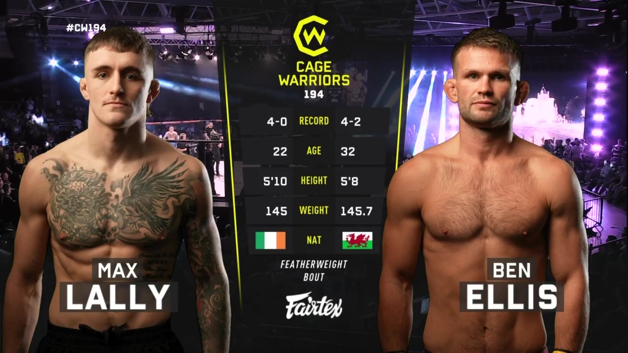 Cage Warriors 194 - Maximus Lally vs Ben Ellis - September 27, 2025