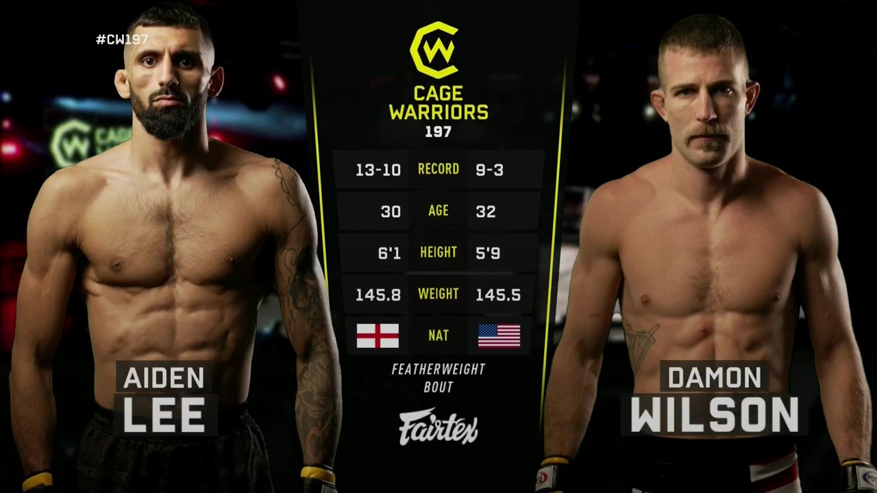 Cage Warriors 197 - Aiden Lee vs Damon Wilson - November 21, 2025