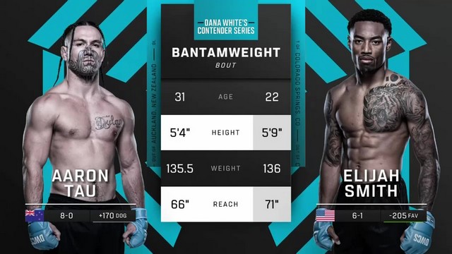 Contender Series 2024 - Aaron Tau vs Elijah Smith - September 17, 2024