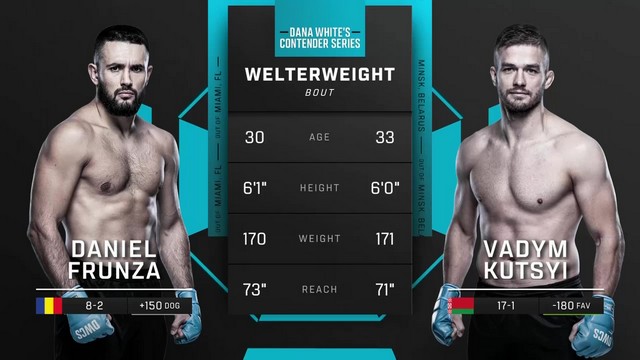 Contender Series 2024 - Daniel Frunza vs Vadym Kutsyi - September 24, 2024