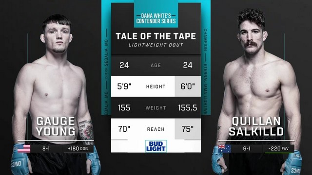 Contender Series 2024 - Gauge Young vs Quillan Salkilld - September 4, 2024