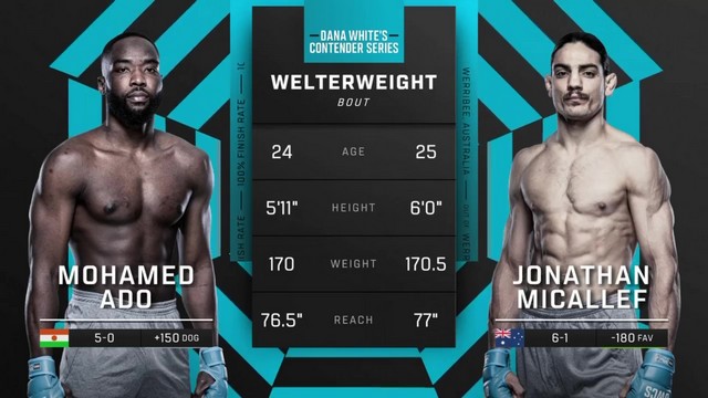 Contender Series 2024 - Jonathan Micallef vs Mohamed Ado - October 15, 2024