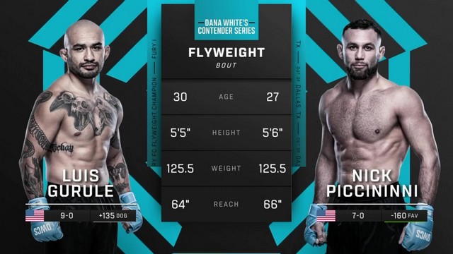 Contender Series 2024 - Luis Gurule vs Nick Piccininni - October 15, 2024